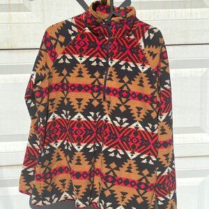 Eddie Bauer Women's Aztec Print Fleece Pullover